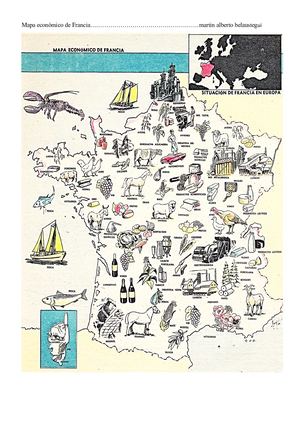 Mapa Económico de Francia