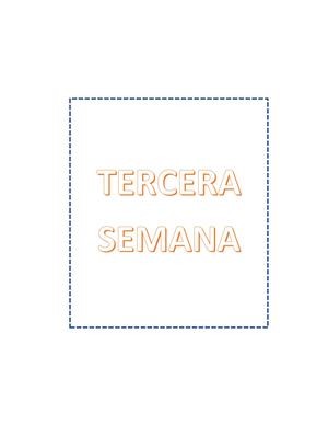 Planificacion Tercera Semana 4 Años Pdf