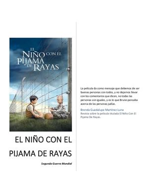 Revista El Niño Con El Pijama De Rayas (Historia Universal)