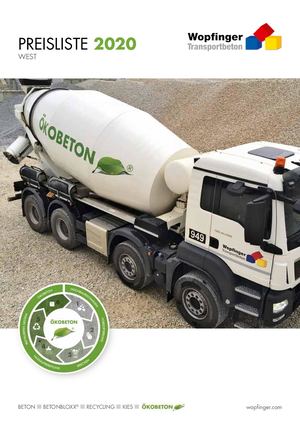 WTB Preisliste 2020 WEST