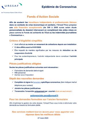 Notice Aide Exceptionnelle URSSAF (doc 3).