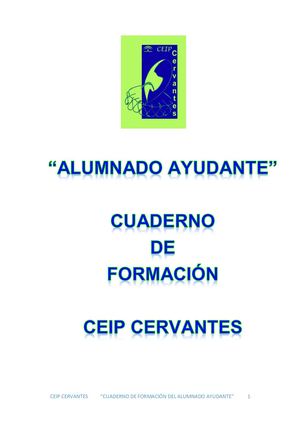"Cuaderno  de Formación del Alumnado Ayudante"