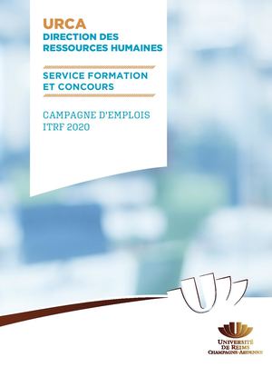 Livret SFC Campagne 2020