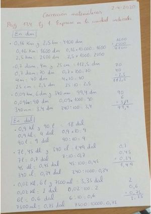 Corrección Matemáticas 6º Día 2