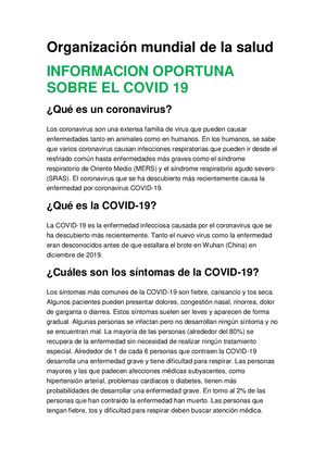 ORGANIZACIÓN MUNDIAL DE LA SALUD