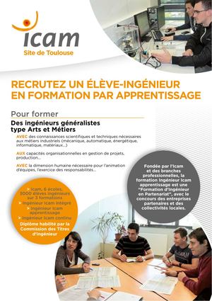 201404 Plaquette Apprentissage Entreprise Icam Toulouse A4v2