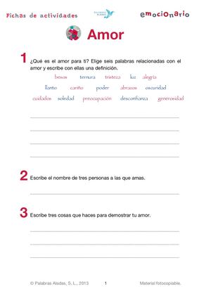 Ficha Emocionario 02 Amor