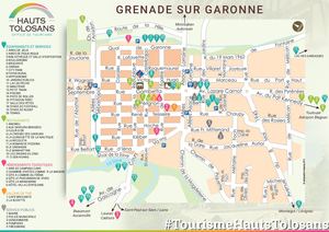 Plan Grenade-sur-Garonne -Office de Tourisme des Hauts Tolosans