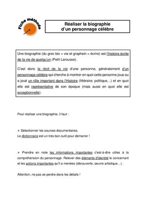 Methodo Biographie VP