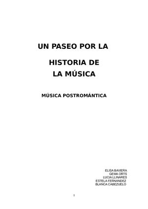 Música Posromántica