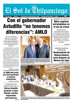 El Sol De Chilpancingo - 28 ENERO  2020