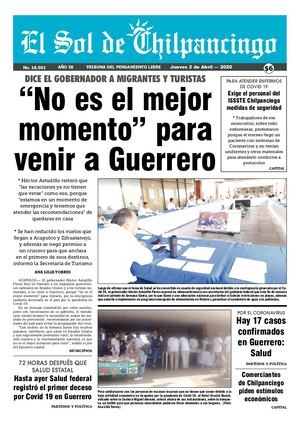 El Sol De Chilpancingo - 2  Abril  2020