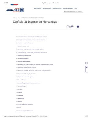 Capítulo 3 Ingreso De Mercancías