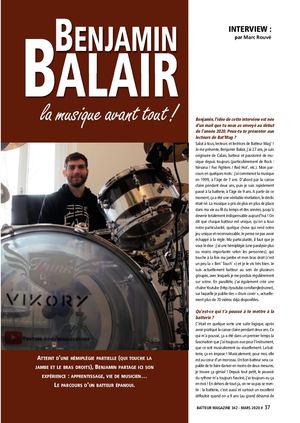 Interview Batteur Magazine (N°342 Mars 2020)