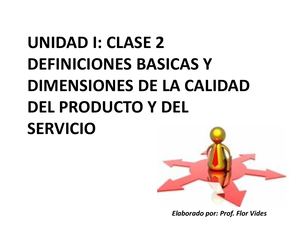 Clase 2 Dimensiones De Calidad