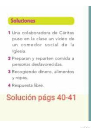 Soluciones del tema 4 para los alumnos y alumnas de 3º de primaria.