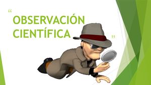 Observación Científica Act