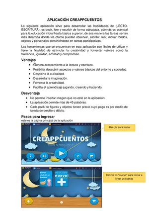 Aplicación Creappcuentos