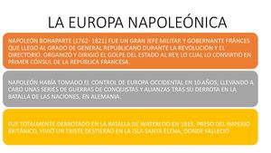 La Europa Napoleónica