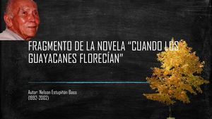 Fragmento De La Novela Cuando Los Guayacanes Florecían Camila Sánchez
