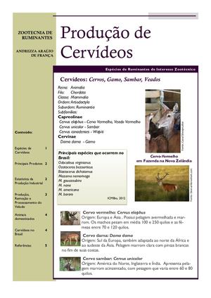 Produção De Cervídeos