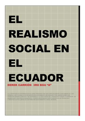 Realismo Social En El Ecuador