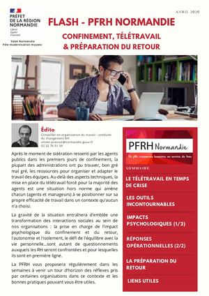 Flash SGAR-PFRH Avril 2020 Organisation Du Travail