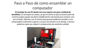 Paso A Paso De Como Ensamblar Un Computador