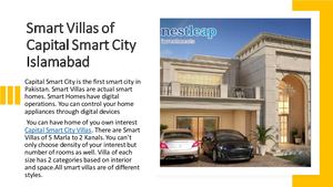 Capital Smart City Villas - Luxury Villas in Islamabad