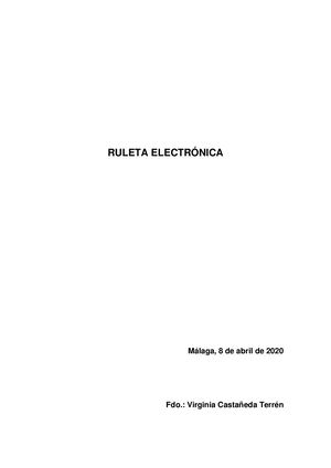 Proyecto Ruleta Electrónica