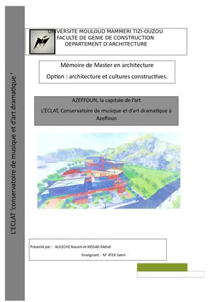 Memoire Master Développement Local