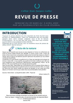 Calaméo - 3ème Revue De Presse