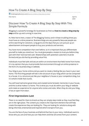 Calaméo - How To Create A Blog Step By Step
