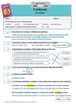 Fiches Rallye Lecture Corrigées Enlouve Niveaux 1 Et 2