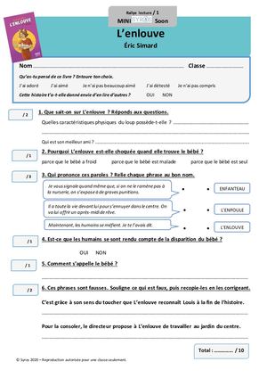 Fiches Rallye Lecture Enlouve Niveaux 1 Et 2