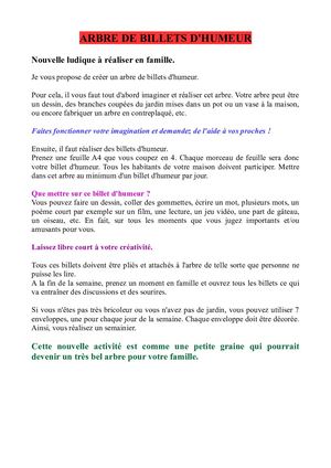 Arbre De Billets D'humeur