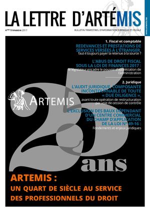 LETTRE N°04 - Trimestre 4 2017