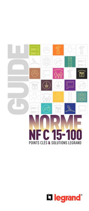 Legrand Guide Norme Nf C 15 100