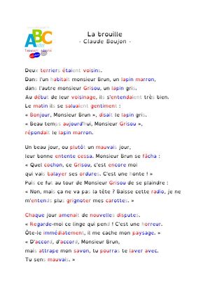 Tapuscrit La Brouille Sylm