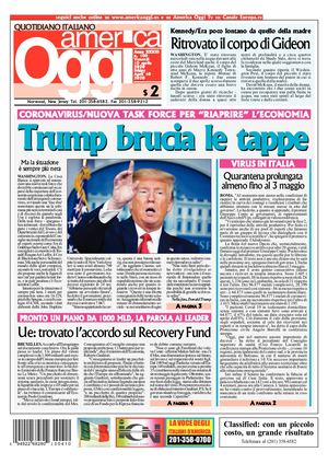 America Oggi 10 Aprile 2020
