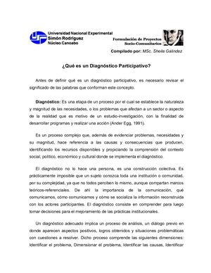 Diagnostico Participativo