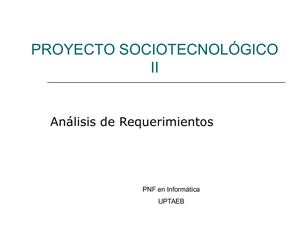 Analisis De Requerimientos