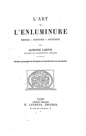 L'art De L'enluminure Alphonse Labitte