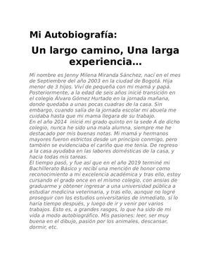 Mi Autobiografía