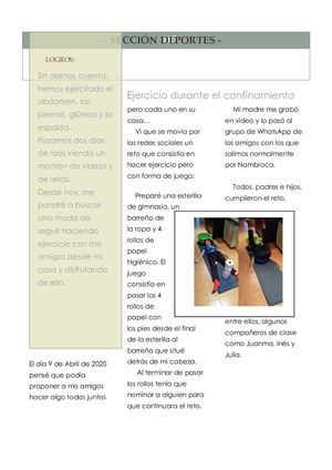 Periodico Seccion Deporte