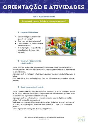 Opee Atividade Autoconhecimento