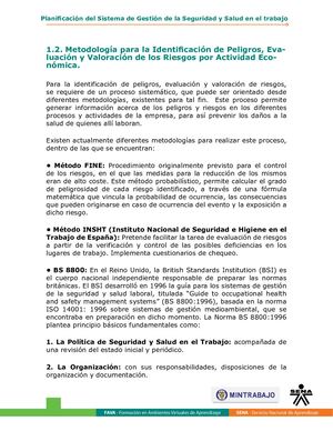 Metodologia Para La Identificación De Peligros