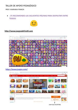 ¡A Jugar! Apoyo Pedagógico