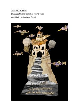 Taller De Arte Casita De Papel Elsa Bornermann