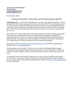 Maria Liberati Show Press Release (1)